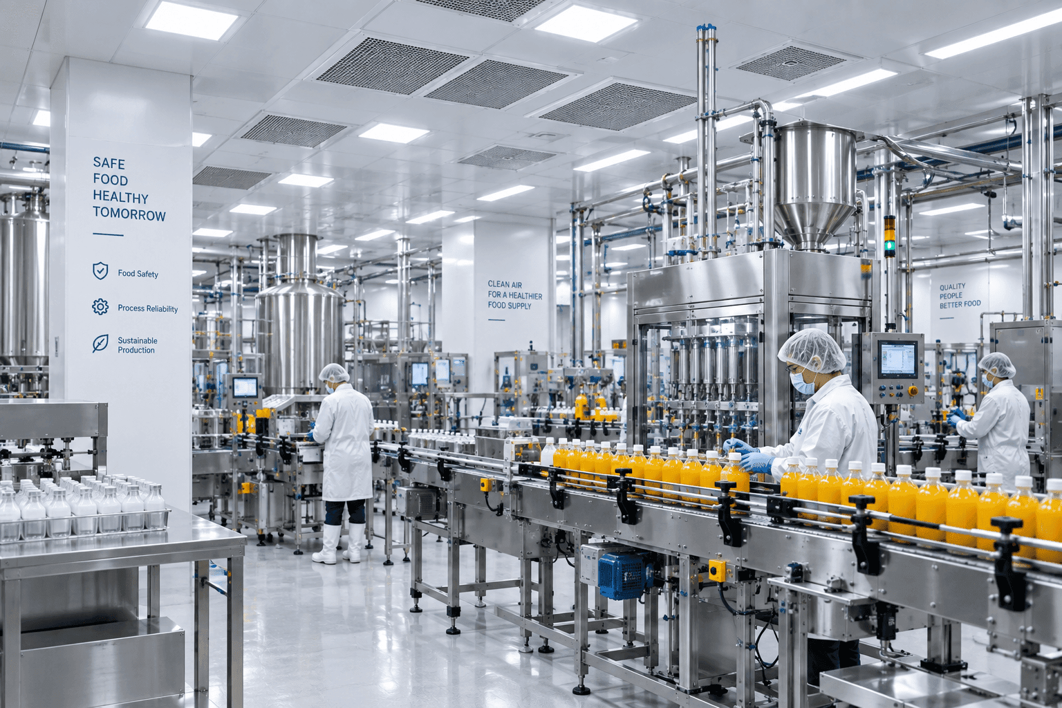 Hygienic food processing/packaging
