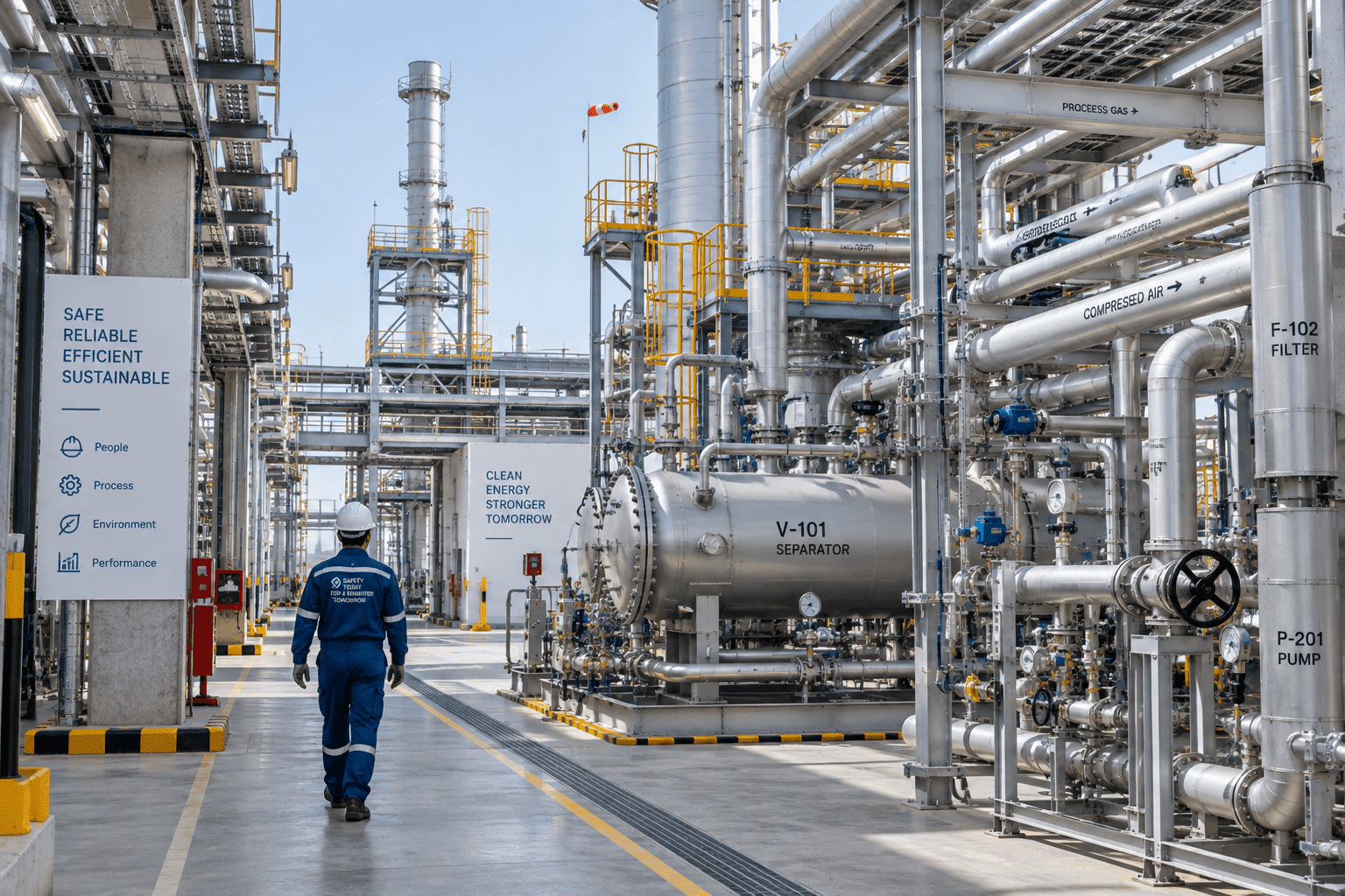 Process facility / gas handling