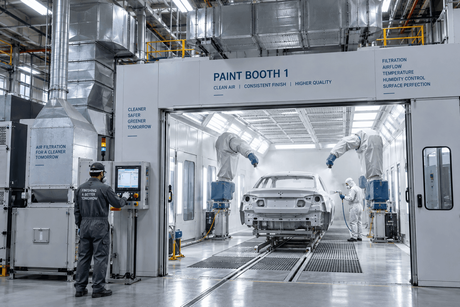 Automotive/industrial paint booth